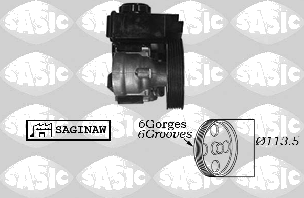 7070004 Pompe de direction assistée — SASIC 7070004