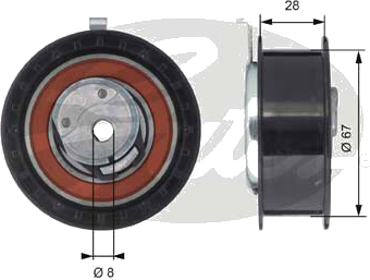 T43052 Galet tendeur de distribution — SNPM 979306