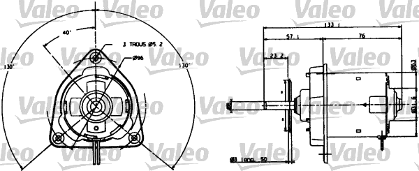 Moteur électrique, ventilateur pour radiateurs — RENAULT — VALEO 698004